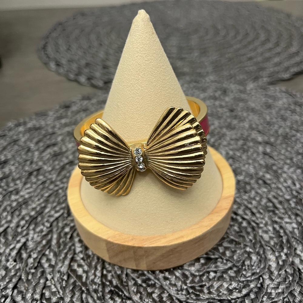 Lilly Pulitzer Pink Bow Bracelet Cuff -size 6